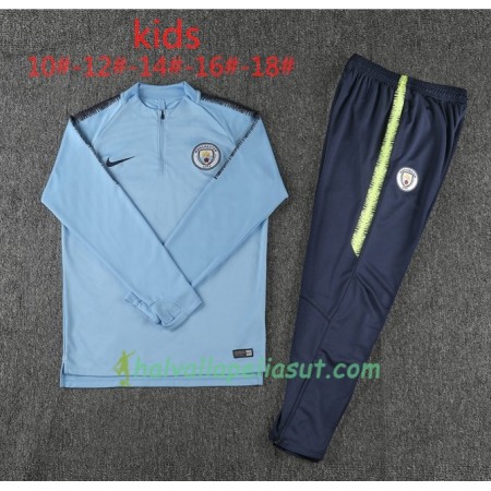 Manchester City Lasten Training Huppari Suits Sininen 2018-2019